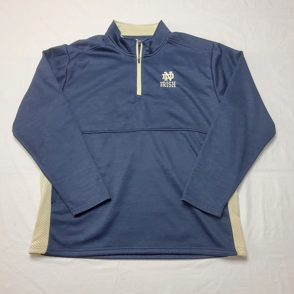 Colosseum Other - Notre Dame Mens Quarter Zip Pullover Sz 3XL Colosseum NCAA Football Golden Dome